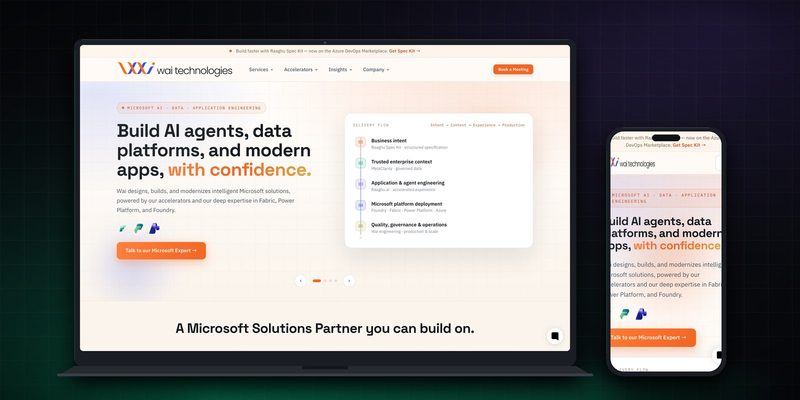 WAI homepage on desktop and mobile