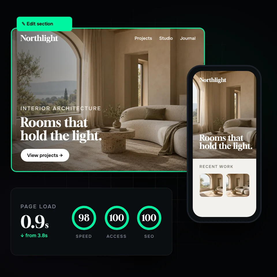 Website Design & Development interface illustration