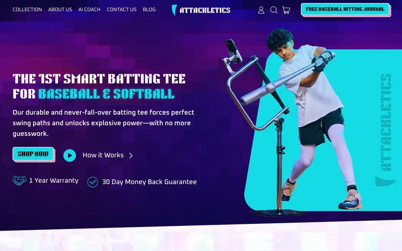 Attackletics homepage