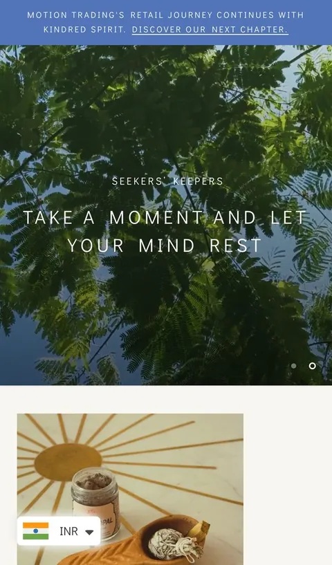 Motion Trading homepage on desktop and mobile