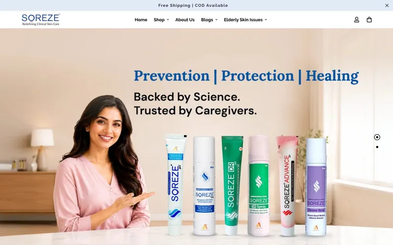 Soreze Care homepage